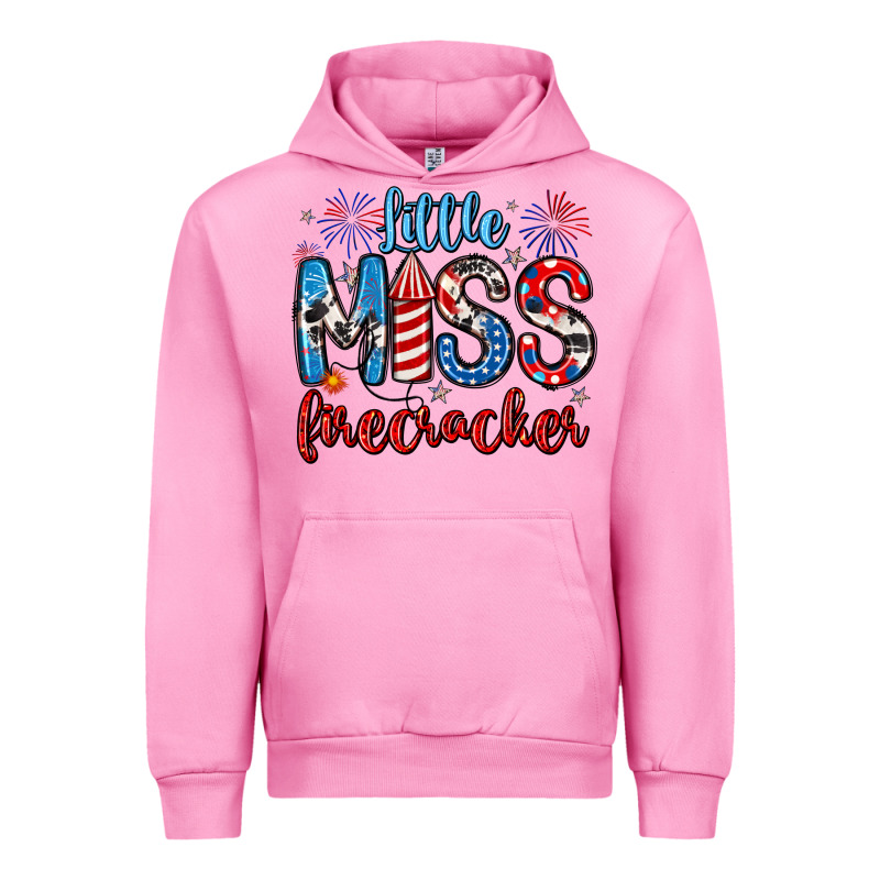 Little Miss Firecracker 4th Of July Urban Hoodie by Artiststas | Teevron
