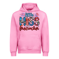 Fuchsia Pink little miss firecracker 4th of july Urban Hoodie - Artiststas