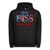 Pigment Black little miss firecracker 4th of july Urban Hoodie - Artiststas