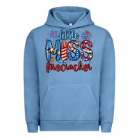 Pigment Pebble Blue little miss firecracker 4th of july Urban Hoodie - Artiststas