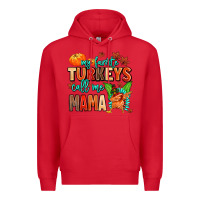 Red my favorite call me mama Premium Hoodie - MaliasSmallBusiness