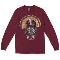 Burgundy turkey Long Sleeve Tee - FaDigitalArtStudio