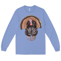 Colony Blue turkey Long Sleeve Tee - FaDigitalArtStudio