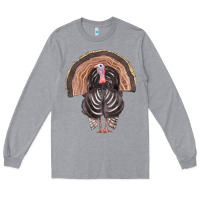 Heather Grey turkey Long Sleeve Tee - FaDigitalArtStudio