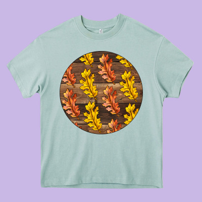 Fall Rounded Heavy Core Tee Designed By Lillyallendesigns