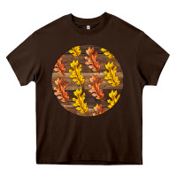 Chocolate Brown Fall Rounded Heavy Core Tee - LillyAllenDesigns