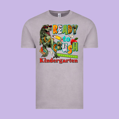 Ready To Crush Kindergarten Vintage Tee Designed By Texasbilliewilder