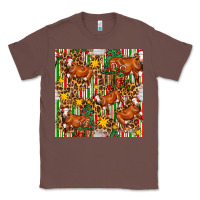 Chestnut christmas leopard cow with gift boxes Classic Tee - FaDigitalArtStudio