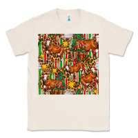 Natural christmas leopard cow with gift boxes Classic Tee - FaDigitalArtStudio