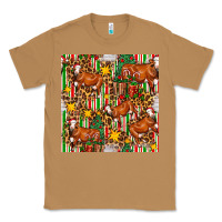 Toasted Coconut christmas leopard cow with gift boxes Classic Tee - FaDigitalArtStudio