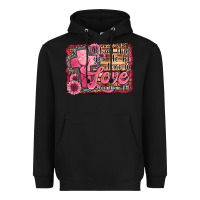 Black let all that you do be done in love Heavyweight Hoodie - Jasminsmagicworld