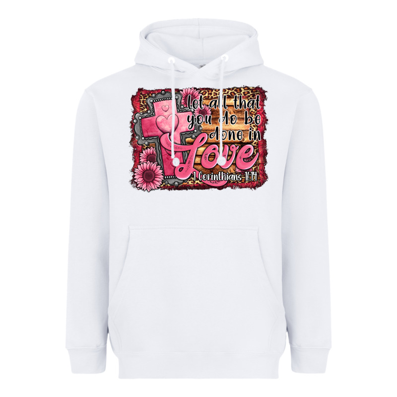 Let All That You Do Be Done In Love Heavyweight Hoodie by Jasminsmagicworld | Teevron