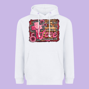 Let All That You Do Be Done In Love Heavyweight Hoodie Designed By Jasminsmagicworld
