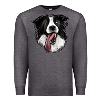 Charcoal Heather Border Collie Premium Sweatshirt - Jasminsmagicworld