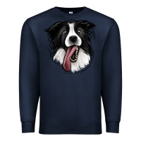 Navy Border Collie Premium Sweatshirt - Jasminsmagicworld