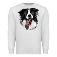 Oatmeal Heather Border Collie Premium Sweatshirt - Jasminsmagicworld