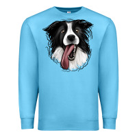 Ocean Blue Border Collie Premium Sweatshirt - Jasminsmagicworld