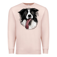 Pale Pink Border Collie Premium Sweatshirt - Jasminsmagicworld