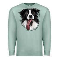 Seafoam Border Collie Premium Sweatshirt - Jasminsmagicworld