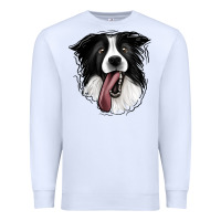 White Border Collie Premium Sweatshirt - Jasminsmagicworld