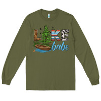 Army Green lake babe Long Sleeve Tee - HRA Design Shop