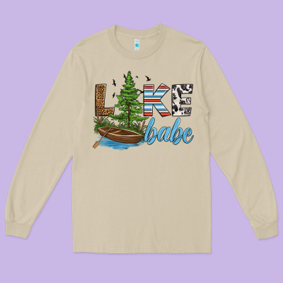 Lake Babe Long Sleeve Tee Designed By Hra Design Shop