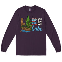 Plum lake babe Long Sleeve Tee - HRA Design Shop