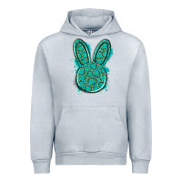 Heather Grey gemstone rabbit Urban Hoodie - Artiststas