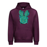 Mauve Wine gemstone rabbit Urban Hoodie - Artiststas