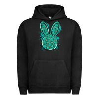 Pigment Black gemstone rabbit Urban Hoodie - Artiststas
