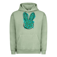 Pigment Oil Green gemstone rabbit Urban Hoodie - Artiststas