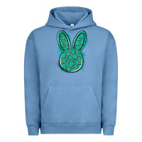 Pigment Pebble Blue gemstone rabbit Urban Hoodie - Artiststas