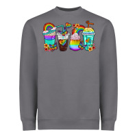 Storm rainbow coffee cups Heavyweight Sweatshirt - texasbilliewilder