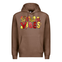 Chestnut softball vibes Premium Hoodie - MaliasSmallBusiness