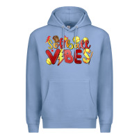 Colony Blue softball vibes Premium Hoodie - MaliasSmallBusiness