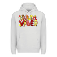 Dove Grey softball vibes Premium Hoodie - MaliasSmallBusiness
