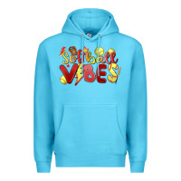 Ocean Blue softball vibes Premium Hoodie - MaliasSmallBusiness