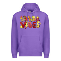 Purple softball vibes Premium Hoodie - MaliasSmallBusiness
