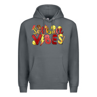 Rock softball vibes Premium Hoodie - MaliasSmallBusiness