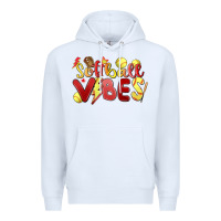White softball vibes Premium Hoodie - MaliasSmallBusiness
