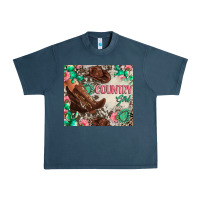 Midnight Navy country girl Urban Heavy Tee - Zillion Design Studio
