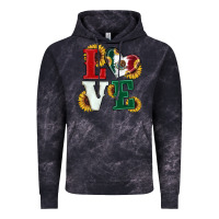 Cloud Black Mexican Flag With Sunflowers Love Vintage Hoodie - RanaPortraitStore