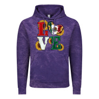 Cloud Purple Mexican Flag With Sunflowers Love Vintage Hoodie - RanaPortraitStore