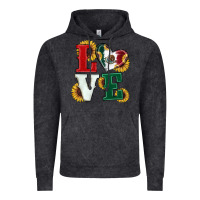 Vintage Black Mexican Flag With Sunflowers Love Vintage Hoodie - RanaPortraitStore