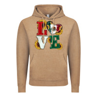 Vintage Coffee Mexican Flag With Sunflowers Love Vintage Hoodie - RanaPortraitStore