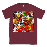 Burgundy christmas leopard duck Classic Tee - FaDigitalArtStudio