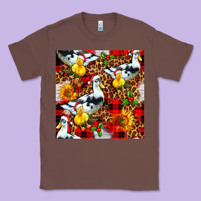 Christmas Leopard Duck Classic Tee Designed By Fadigitalartstudio