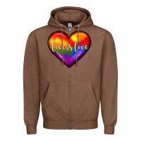 Chestnut love is love heart Zipper Hoodie - JahusDesignShop