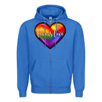 True Royal love is love heart Zipper Hoodie - JahusDesignShop