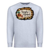 Heather Grey simply blessed Premium Sweatshirt - Jasminsmagicworld